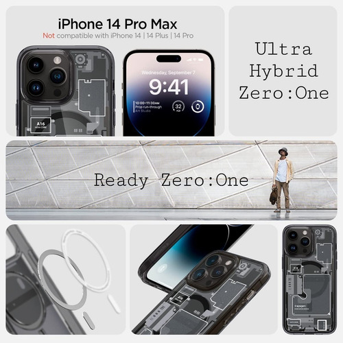 Imagen 4 de 9 de Case Sigen Ultra Hybrid Zero One (magfit) iPhone 14 Pro Max