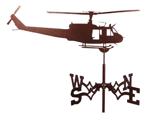 Veleta Metálica Indicadores De Helicóptero Los 50x30cm