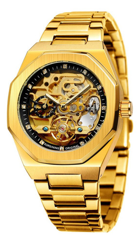 Relojes De Pulsera Forsining Skeleton Diamond Tourbillon A