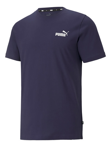 Camiseta Puma  Ess Small Logo Tee  Hombre - Azul