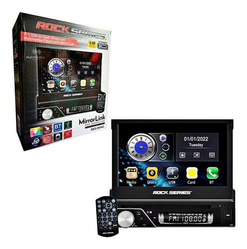 Autoestéreo Motorizado In-dash Rock Series Rks-in7ml Bt Dvd