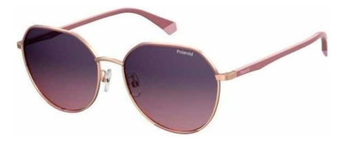 Gafas de sol - Polaroid - Pld 4106/g/s Yk9 Xw 59 Color de la montura Oro rosa Color varilla Color rosa Color de la lente Violeta Degradé Diseño Phantos