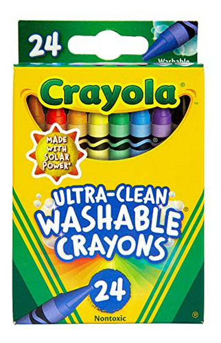 Crayola De 24 Unidades Crayones Lavables