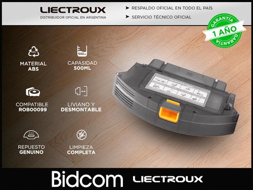 Repuesto Original Deposito De Polvo 500ml Liectroux Xr500