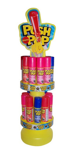 Chupete Push Pop Candy Exhibidor X30ud