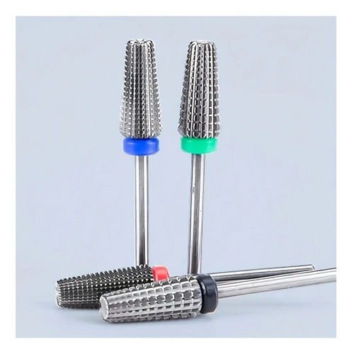 Fresa 5 En 1 Carburo Tungsteno Para Uñas Retiro De Manicure Amarillo
