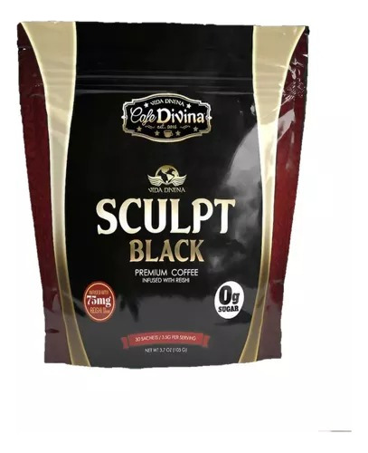 Café Sculpt Black Vida Divina 30 Sobres 