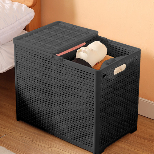 Cesta Para Ropa Sucia Con Tapa Con Compartimentos Para Ropa