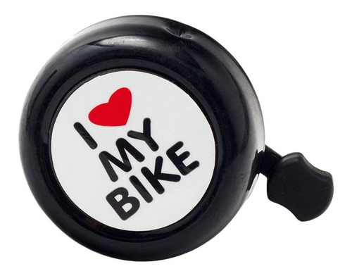 Buzina Campainha Trim Trim Para Bicicleta I Love My Bike Cor Preto