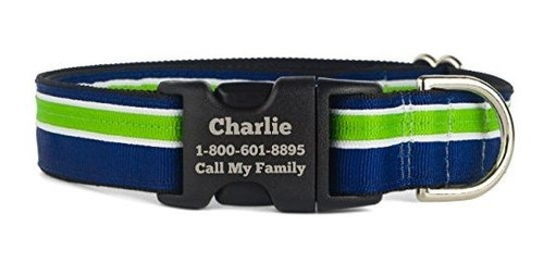 Si Es Barcos Personalizados 1  Collar De Perro Rayado 7ubam