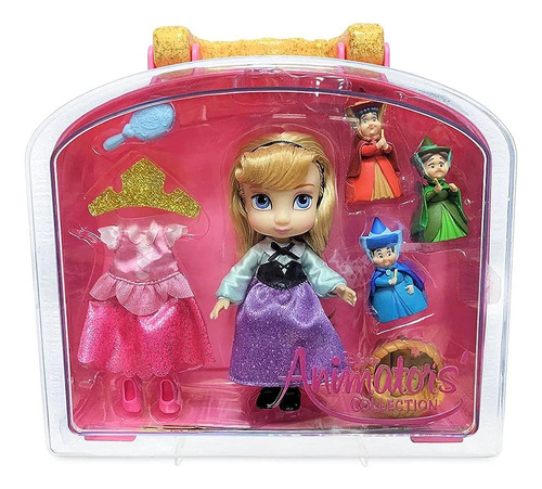 Disney Animators Set Juego Miniatura Aurora Bella Durmiente.