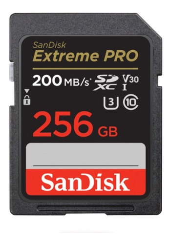 Memoria Sandisk 256gb Extreme Pro Uhs-i Sdxc 200mb/s C10 V30