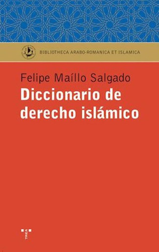 Libro Diccionario De Derecho Islã¡mico - Maã­llo Salgado,...