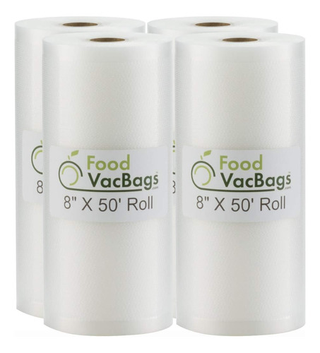 Four Foodvacbags Rollos De Sellador Comercial Al Vacio De 8