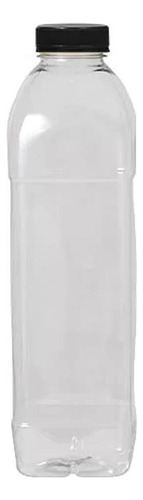 100 Unidades Garrafa Pet Grande 1000ml Transparente Quadrada
