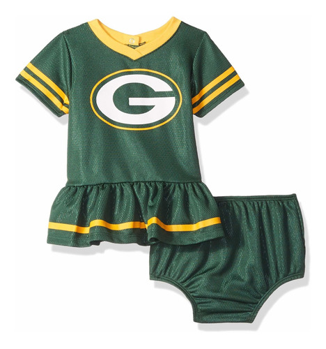 Vestido Con Jersey Y Cubierta De Paales Nfl Green Bay Packer