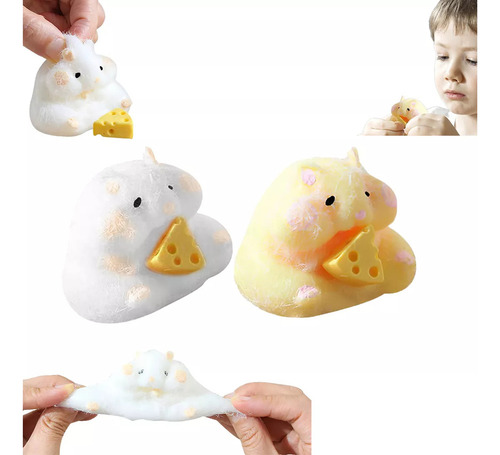 Q 2 Peças Brinquedo Animal Antiestresse, Brinquedos