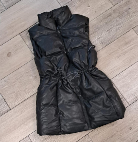 Chaleco Largo Acolchonado Negro Talla S,m,l,xl Premium