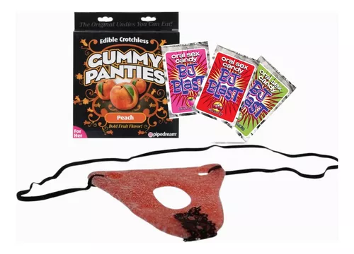 Edible Crotchless Gummy Panties Strawberry