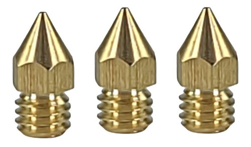 3 Boquillas (nozzle) Extrusor Mk8 (m6) Para Impresoras 3d