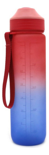 Botella Deportiva Everlast 1 Litro Entrenamiento Fitness Fucsia/azul
