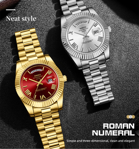 Ssb Reloj Hombre Acero Inoxidable Impermeable Clásico