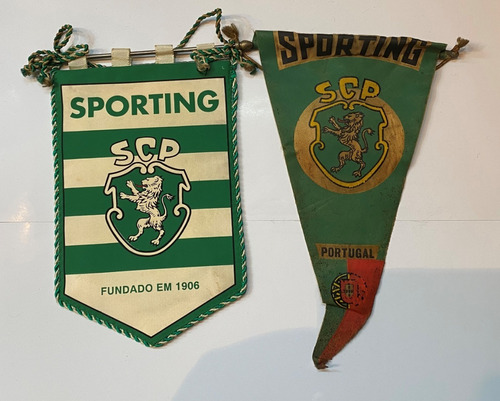 Banderín 2 Sporting Fútbol, Antiguo Y Moderno, Portugal B2