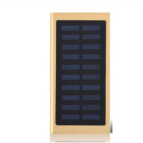 Cargador Solar 10000 Ma 2 Usb Gabinete Metalico Portatil
