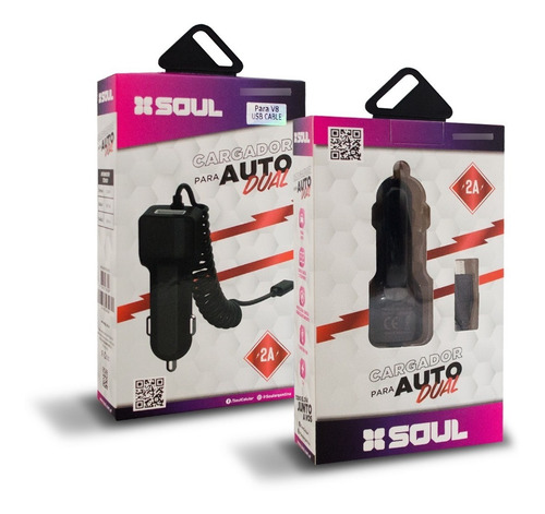 Imagen 2 de 2 de Cargador Para Auto Dual Usb 2000 Mah 2a Tipo C
