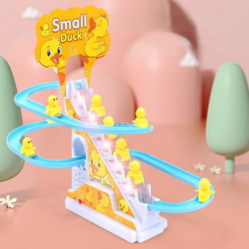 Crianças Escalando Escadas Duck Musical Roller Coaster Toy