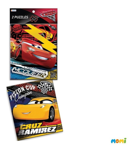 2 Puzzles Rompecabezas 6 Y 9 P 20x15 Cars Rayo Mc Queen