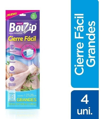 Bolsas Hermeticas Multiuso Grandes Cierre Facil Bolzip X4 U