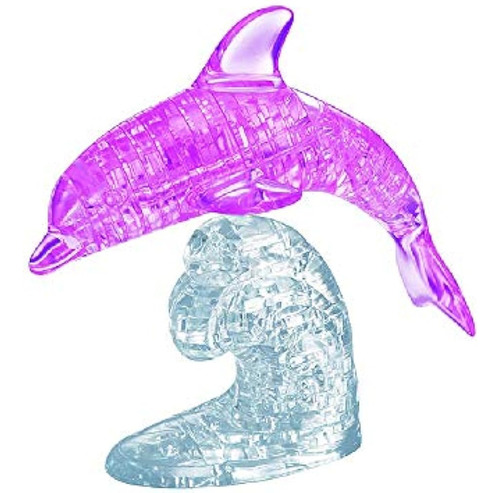 Original 3d Crystal Deluxe Pink Dolphin Brain