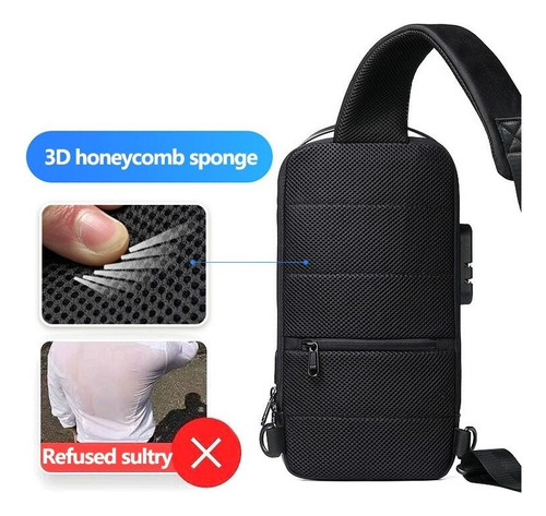 Bolso Bandolera Resistente Al Agua De Material Oxford