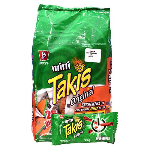 Mini Takis Original Barcel 25 Pzas 35 G C/u Total 875 G