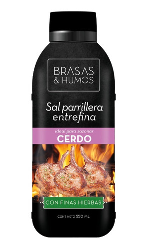 Sal Parrillera Brasas Y Humos Sazonar Cerdo - Finas Hierbas