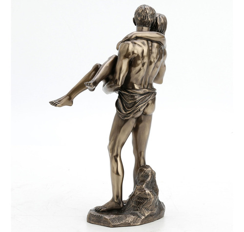 Estatua Decorativa Resina Bronce The Lovers Bridal 29cm