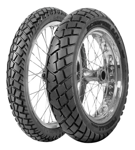 Par Pneu Moto 80/90-21 + 120/80-18 Mt90 Pirelli