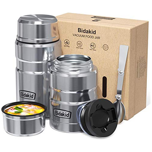 Thermos For Hot Food Children 1 Pack, (bidakid) 17oz Dpl2a