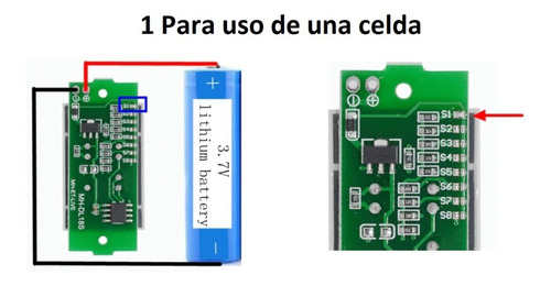 Imagen 2 de 8 de Modulo Indicador De Voltaje Nuevo Baterias Litio Arduino 2pc