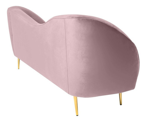 Sofá Salas Modernas Minimalistas Sillones Retro Lounge Color Rosa