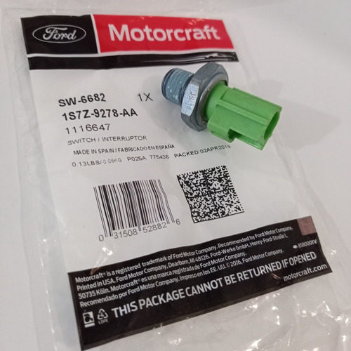 Imagen 3 de 6 de Valvula Sensor Presion Aceite Ford Focus 2.0/ecosport 2.0
