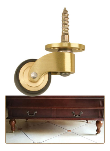 Ruedas Giratorias De Latón Para Muebles, Ruedas Estilo G