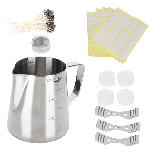 Kit Para Hacer Velas, Vaso De Cera, Caja De Mechas Y Horno