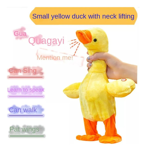 Bonecas De Pelúcia De Pato Com Repetidor Elétrico Para Crian