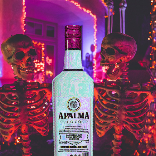 Ron Caribbean Rum Coconut Apalma Coco X 2 Botellas Premium