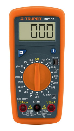 Multimetro Digital Prof. 500 V Truper 10401