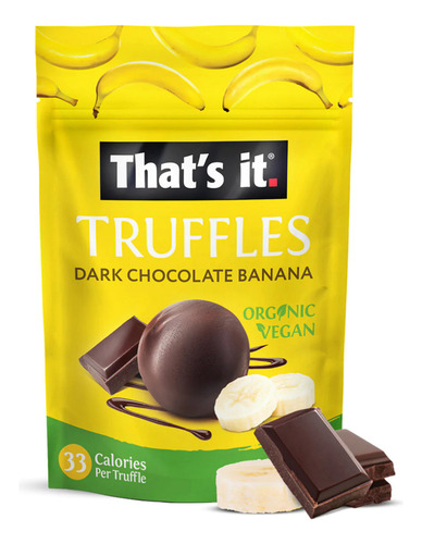 That´s It Trufas De Chocolate Negro Y Plátano 100 G