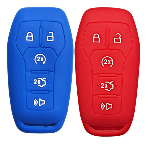 2pcs   Keyless Entry Fob Skin Protector Cubierta Caso R...