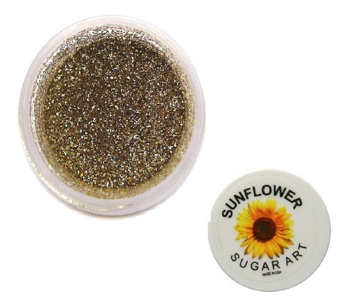 Sunflowers Brillantina Decoración Pastel Oro Americano D-001